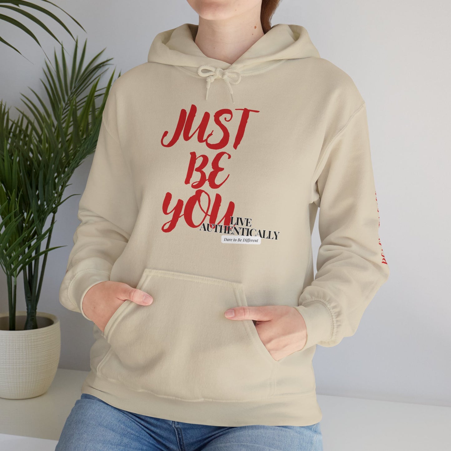 Just Be You - Live Authentically Exclusive Hoodie | Sand