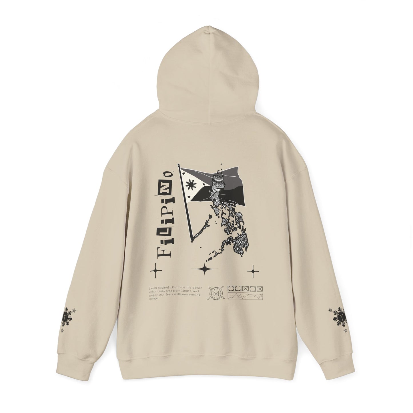 Gievari Pinoy Hoodie (Multi - Colored Flag)