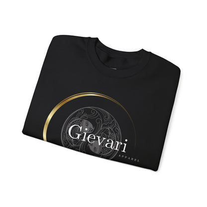 Gievari Crewneck - Gray/White | "Just Be You" Sleeve Print, Filipino Sun, 50/50 Cotton-Poly Blend