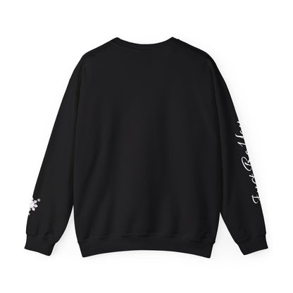 Gievari Crewneck - Gray/White | "Just Be You" Sleeve Print, Filipino Sun, 50/50 Cotton-Poly Blend