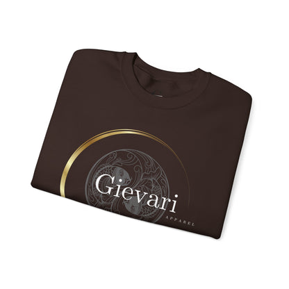 Gievari Crewneck - Gray/White | "Just Be You" Sleeve Print, Filipino Sun, 50/50 Cotton-Poly Blend