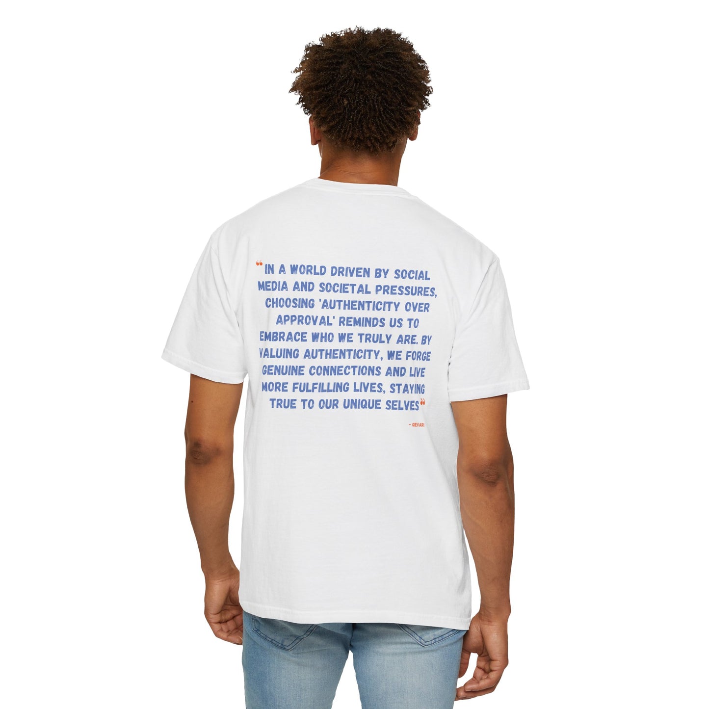 Authenticity Over Approval T-Shirt 1st Edition || White