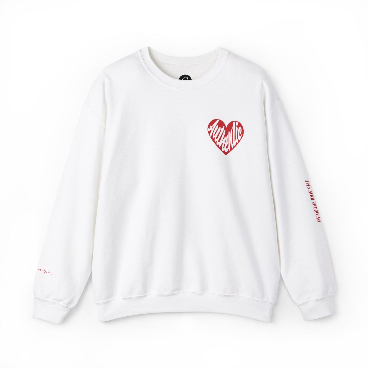 Authentic Gievari Sweatshirt || Be Your True Self Sleeve Print