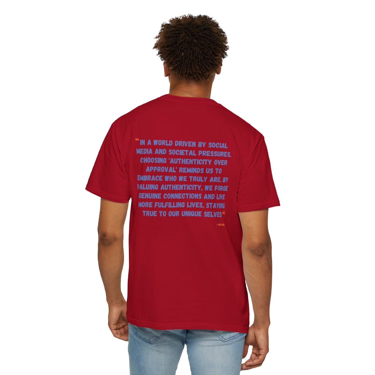 Authenticity Over Approval T-Shirt 1st Edition || Red