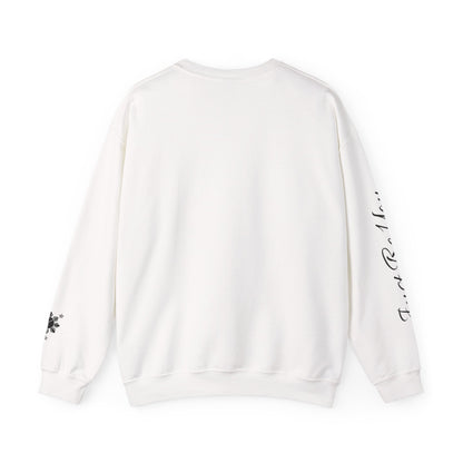 Gievari Crewneck - Gold/Black | "Just Be You" Sleeve Print, Filipino Sun, 50/50 Cotton-Poly Blend