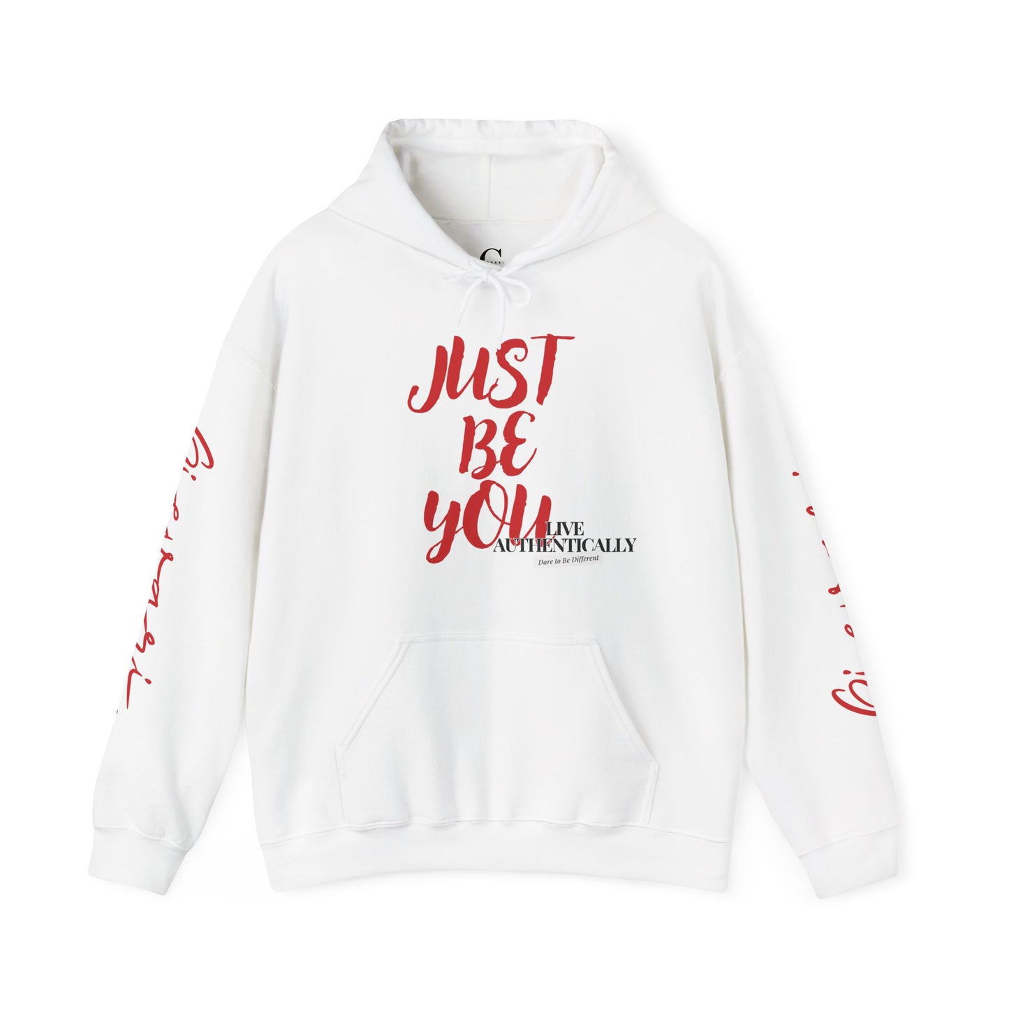 'Just Be You' - Live Authentically Hoodie Exclusive (All Red Edition)