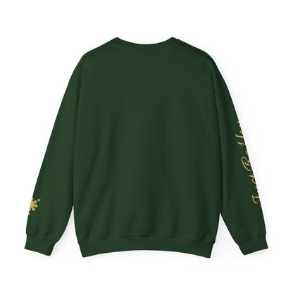 Gievari Crewneck - Light Blue/Gold | "Just Be You" Sleeve Print, Filipino Sun, 50/50 Cotton-Poly Blend