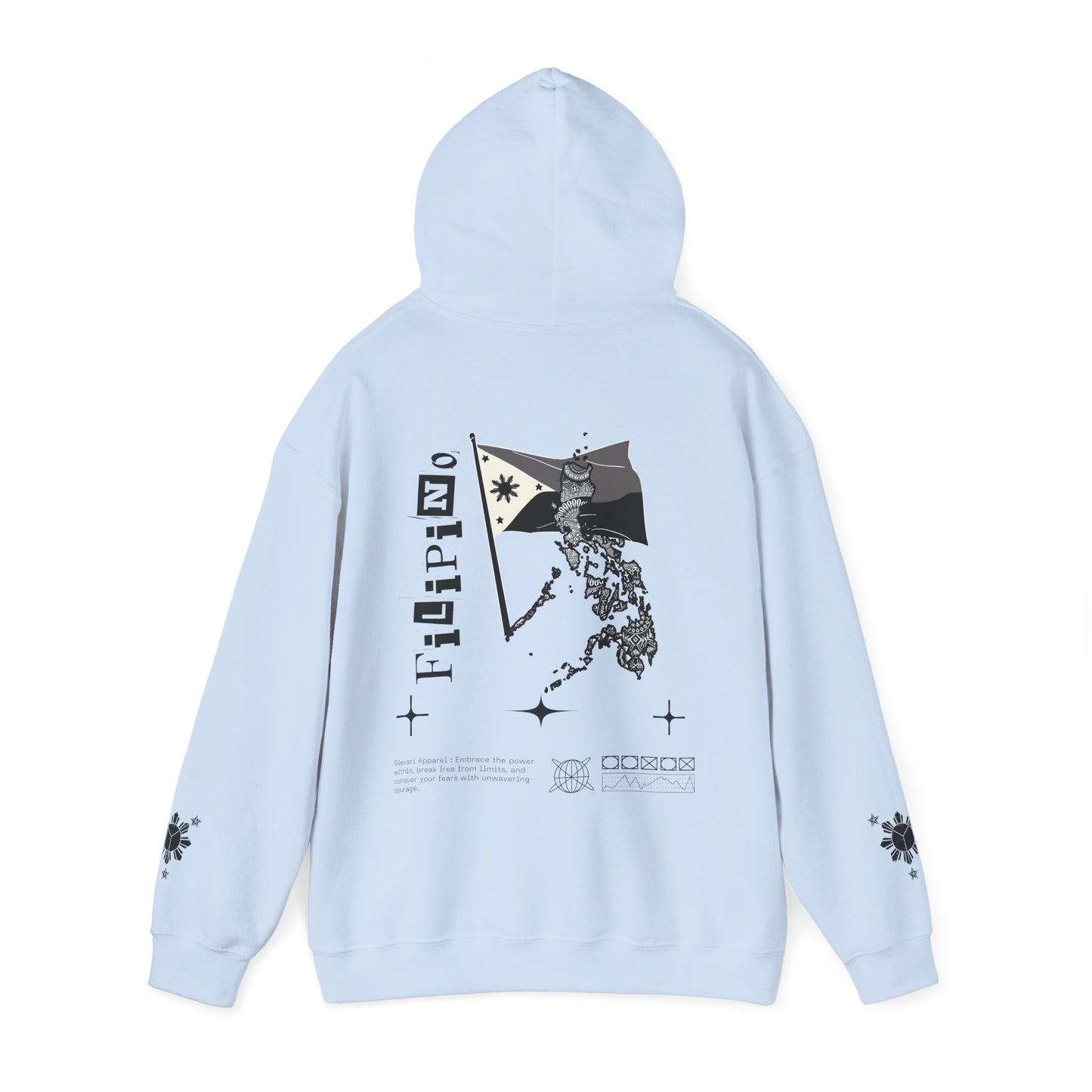 Gievari Pinoy Hoodie (Multi - Colored Flag)