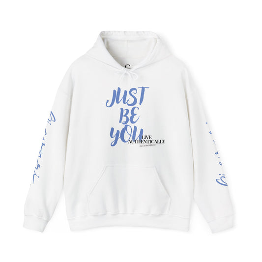 'Just Be You' - Live Authentically Hoodie Exclusive (All Blue Edition)
