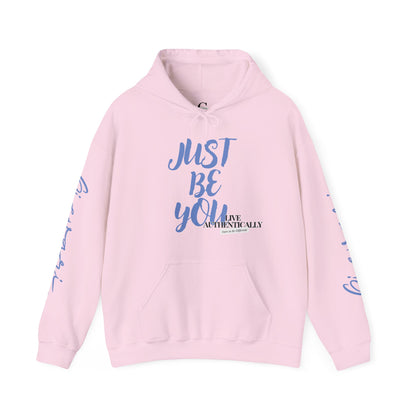 'Just Be You' - Live Authentically Hoodie Exclusive (All Blue Edition)