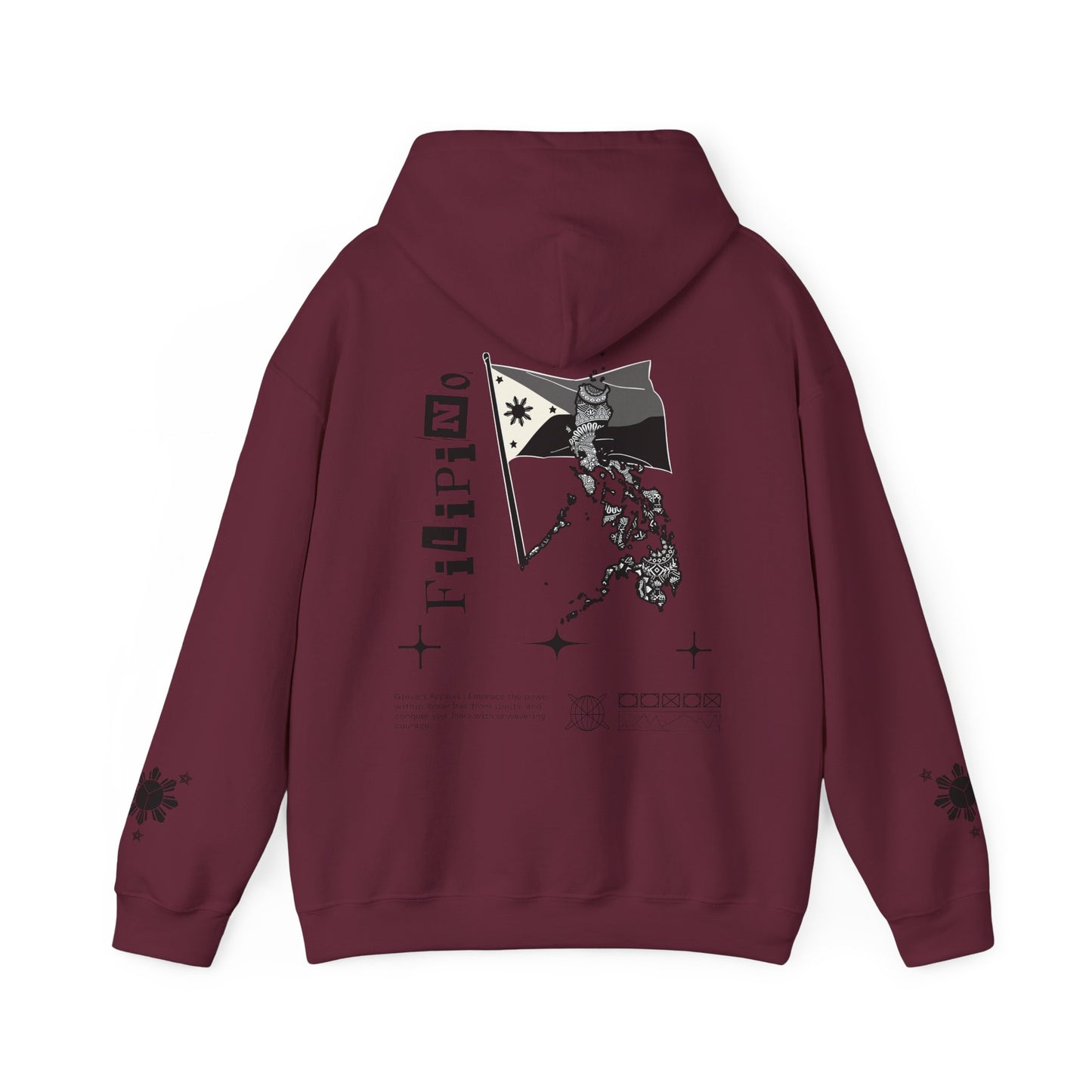 Gievari Pinoy Hoodie (Multi - Colored Flag)