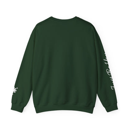 Gievari Crewneck - Gray/White | "Just Be You" Sleeve Print, Filipino Sun, 50/50 Cotton-Poly Blend