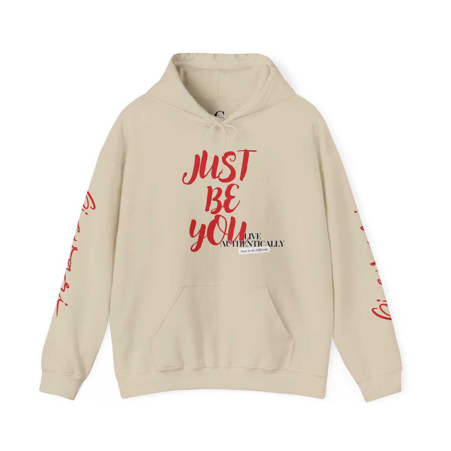 'Just Be You' - Live Authentically Hoodie Exclusive (All Red Edition)