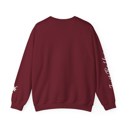 Gievari Crewneck - Light Blue/White | "Just Be You" Sleeve Print, Filipino Sun, 50/50 Cotton-Poly Blend
