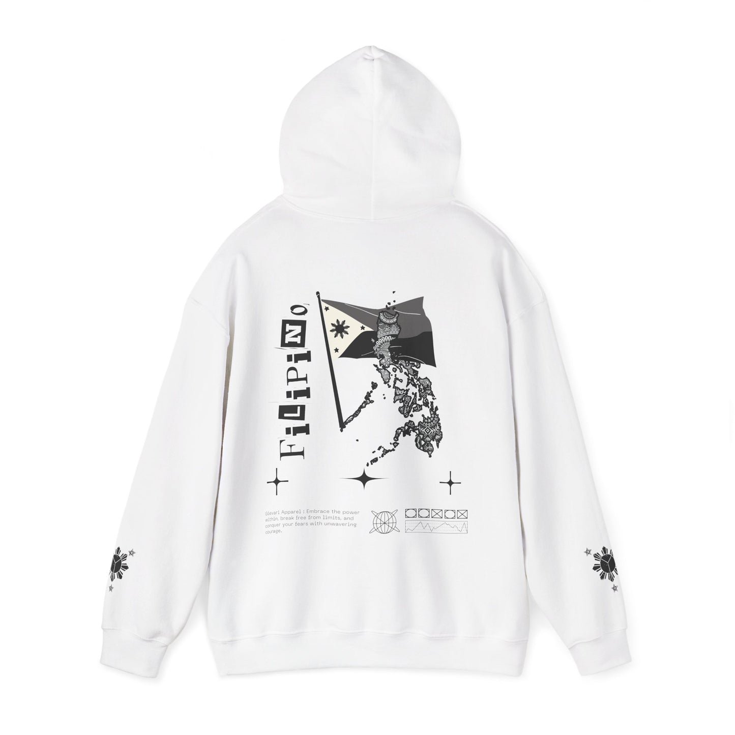 Gievari Pinoy Hoodie (Multi - Colored Flag)