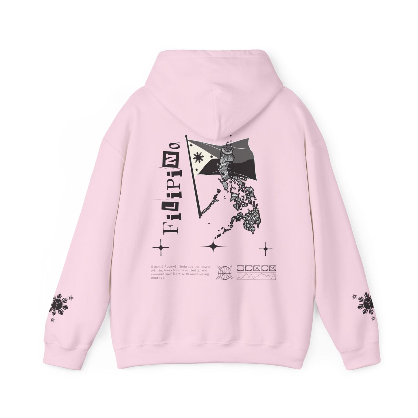 Gievari Pinoy Hoodie (Multi - Colored Flag)