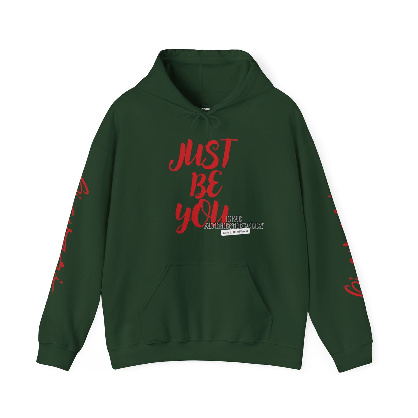 'Just Be You' - Live Authentically Hoodie Exclusive (All Red Edition)