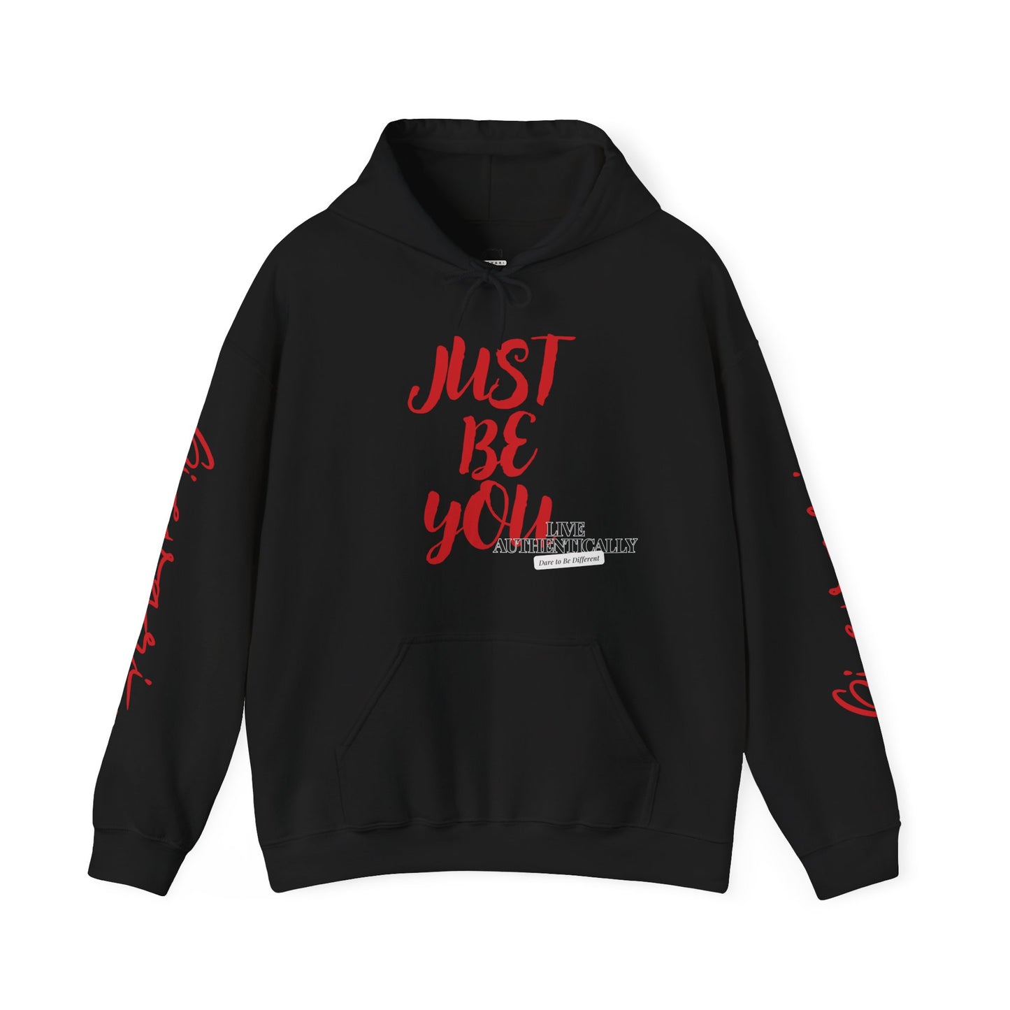 'Just Be You' - Live Authentically Hoodie Exclusive (All Red Edition)