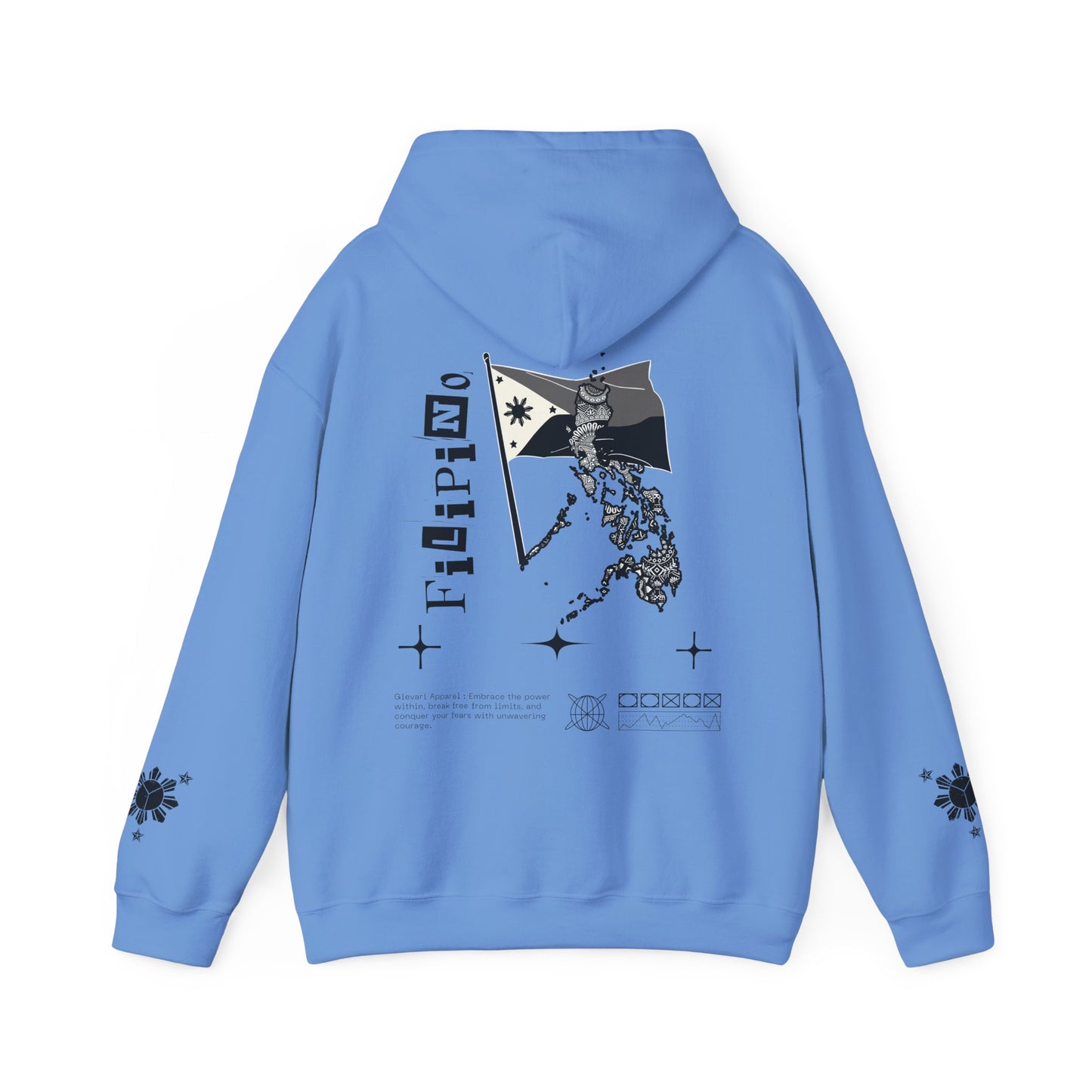 Gievari Pinoy Hoodie (Multi - Colored Flag)