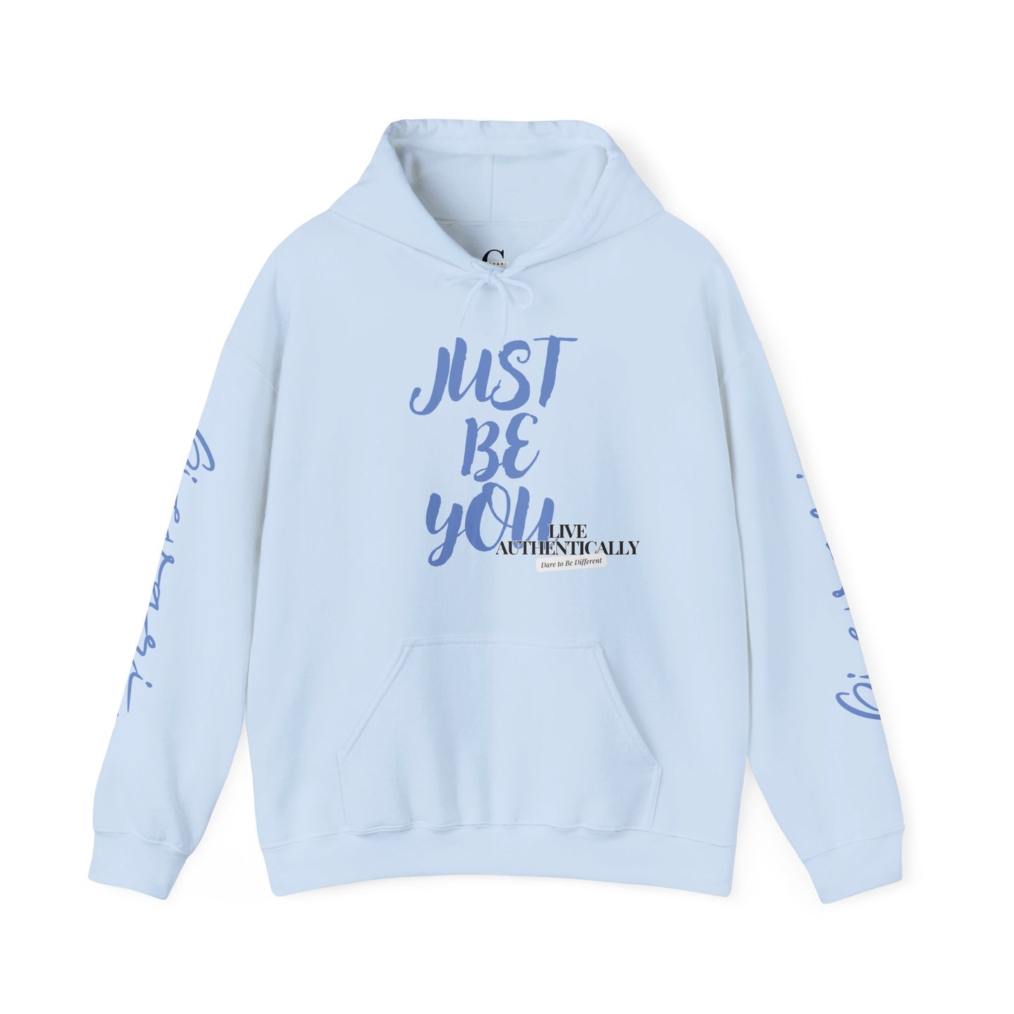 'Just Be You' - Live Authentically Hoodie Exclusive (All Blue Edition)