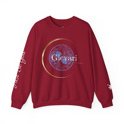 Gievari Crewneck - Light Blue/White | "Just Be You" Sleeve Print, Filipino Sun, 50/50 Cotton-Poly Blend