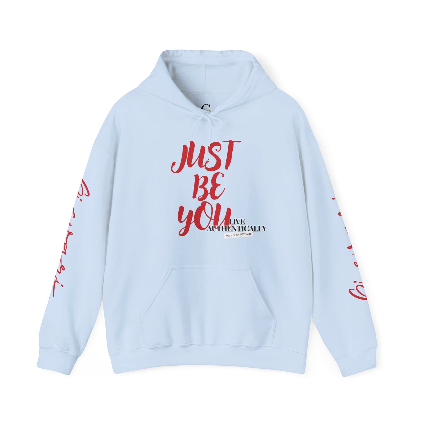 'Just Be You' - Live Authentically Hoodie Exclusive (All Red Edition)