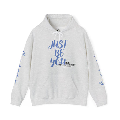 'Just Be You' - Live Authentically Hoodie Exclusive (All Blue Edition)